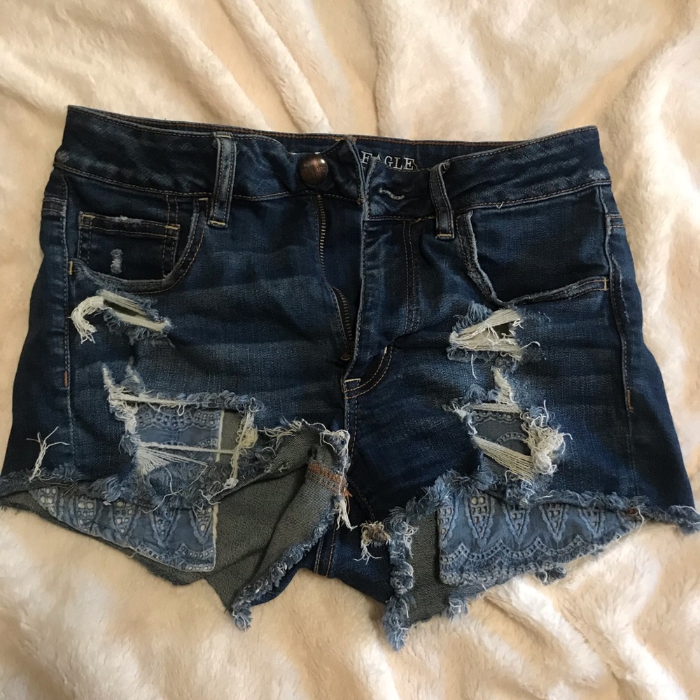 American Eagle dark wash Shorts